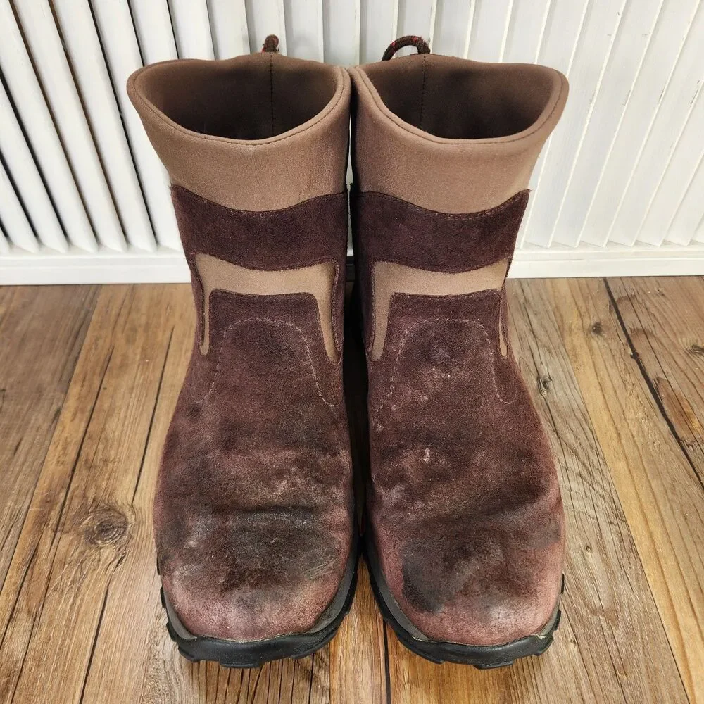 LL Bean Thinsulate Insulated Winter Boots Mens Size 10 M Brown Suede Outdoors
